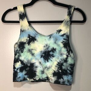Victoria's Secret PINK Tie Dye Women's Small Lounge Crop Tank Top